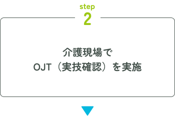 介護現場でOJT（実技確認）を実施